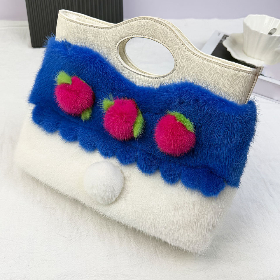 Interior Design High End - Luxury Mink Fur Tote Bag Women's