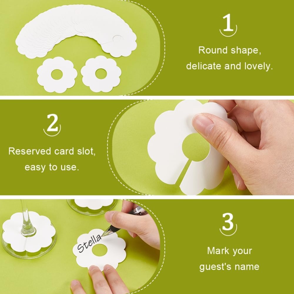 150 Pcs Paper Wine Glass Marke - Vase Decor ulasan dan harga