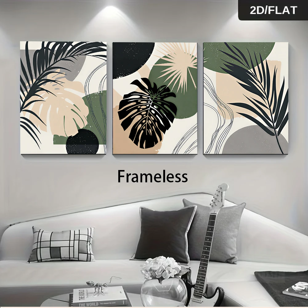 Multiple sizes 3pc frameless C - Abstract Canvas Set ulasan dan harga