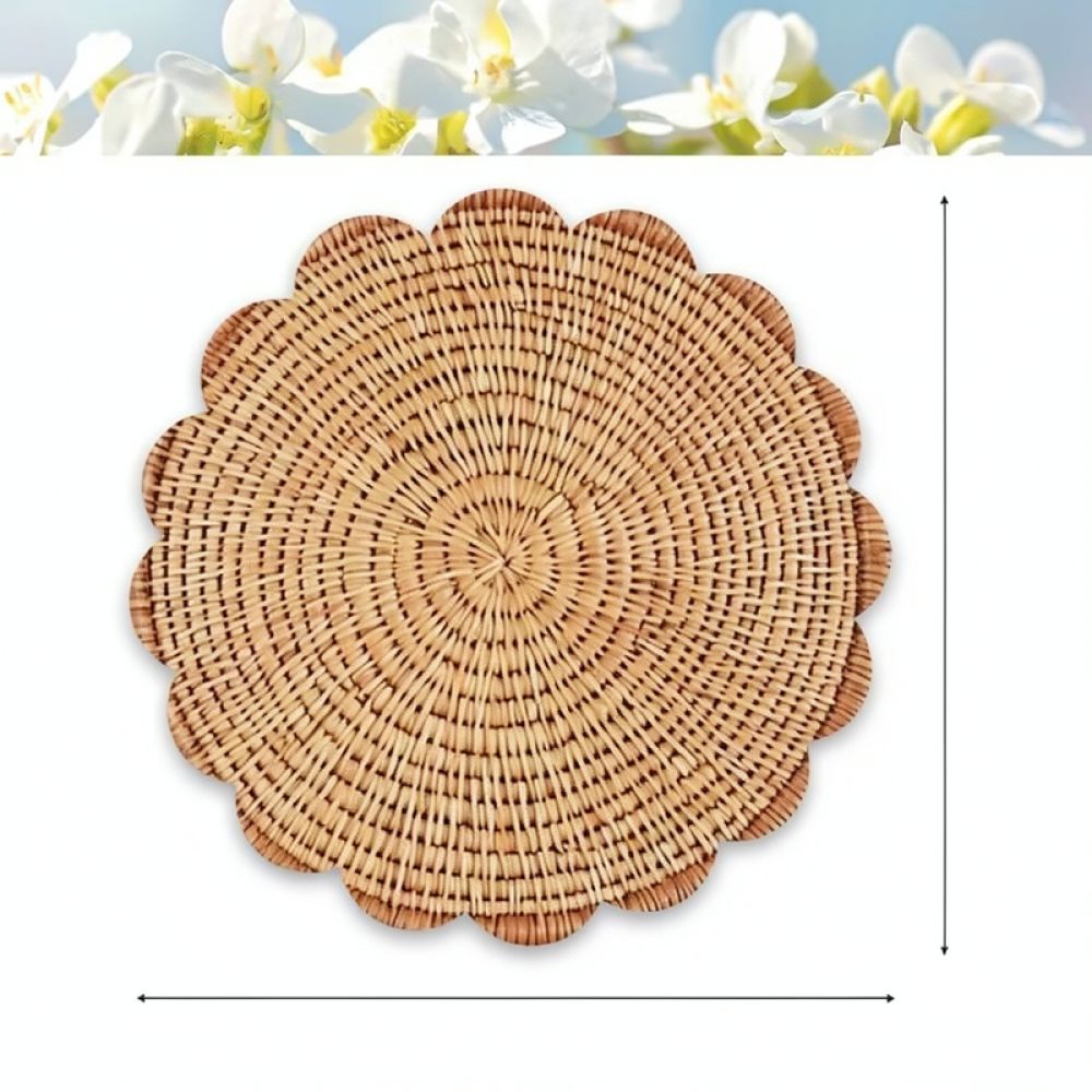 Printed Linen Placemat Lace Tr - Table Runner ulasan dan harga