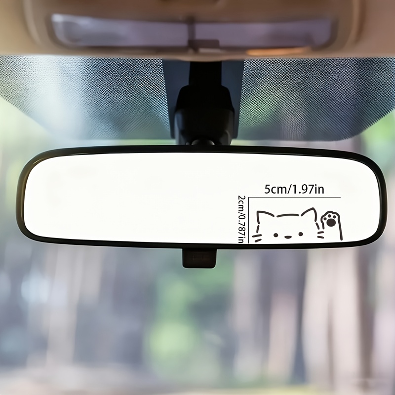 2pcs Cartoon Peeking Cat Car M - Decorative Mirror ulasan dan harga