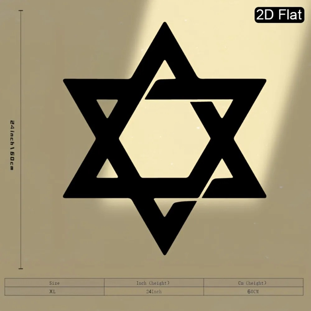 CIFBUY Iron Wall Art Star of D - Wall Art ulasan dan harga