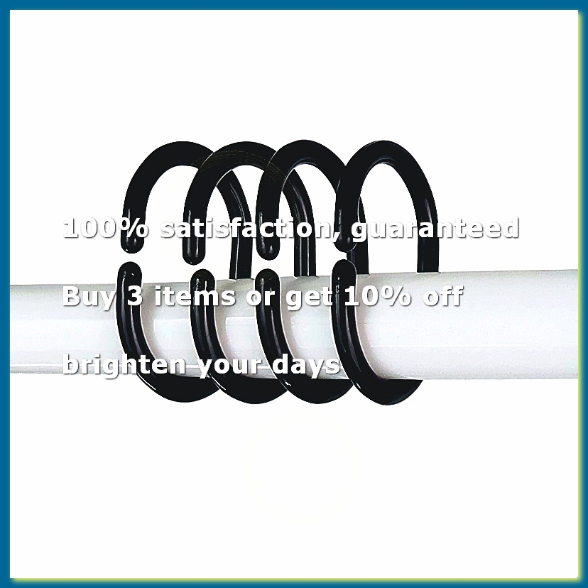24 PCS Shower Curtain Rings Pl - Curtain Curtain ulasan dan harga