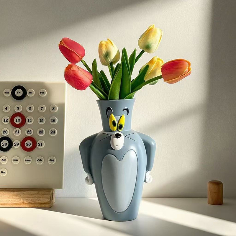 Cartoon Tom New and Jerry New  - Vase Decor ulasan dan harga