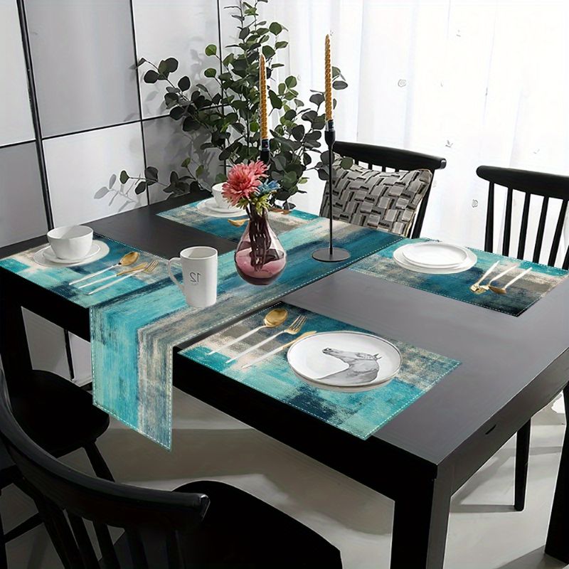 VIKAMA Morandi Abstract Ink Ta - Table Runner ulasan dan harga